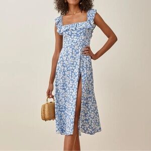 REFORMATION | Aquamarine Dress in Color: Daniella